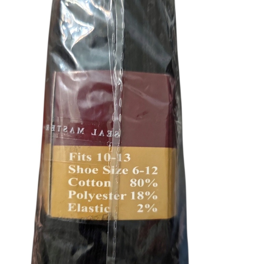 Falari Men's Black Dress Socks 3 Pair Pack Fits Shoe Size 6-12 Cotton Blend - Picture 2 of 3